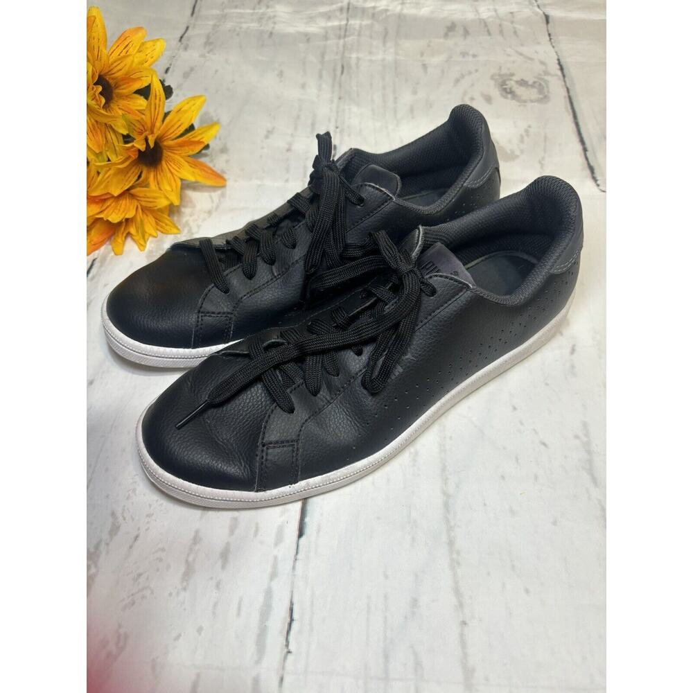 Puma Loafers Mens Size 7 Black Leather Low Top Sneakers Shoes (b)‎ - Picture 2 of 5